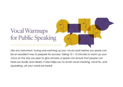 Vocal Warm ups for Public Speaking